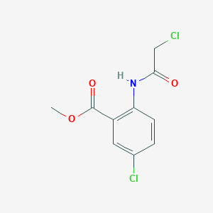 molecular formula C10H9Cl2NO3 B8769370 Methyl 5-chloro-2-[(chloroacetyl)amino]benzoate 