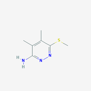 4,5-Dimethyl-6-(methylthio)pyridazin-3-amine