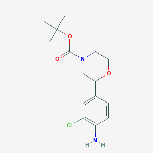 Tert-butyl 2-(4-amino-3-chlorophenyl)morpholine-4-carboxylate