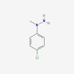 molecular formula C7H9ClN2 B8769460 1-(4-chlorophenyl)-1-methylhydrazine 