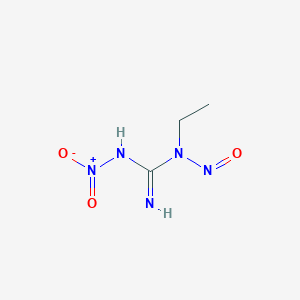 molecular formula C3H7N5O3 B8769498 N-Ethyl-N'-nitro-N-nitrosoguanidine 
