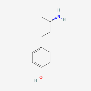 molecular formula C10H15NO B8769529 4-(3-Aminobutyl)phenol, (S)- CAS No. 74248-90-1