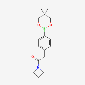 1-(Azetidin-1-yl)-2-(4-(5,5-dimethyl-1,3,2-dioxaborinan-2-yl)phenyl)ethanone