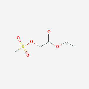 molecular formula C5H10O5S B8769563 Ethyl 2-methylsulfonyloxyacetate CAS No. 29169-19-5