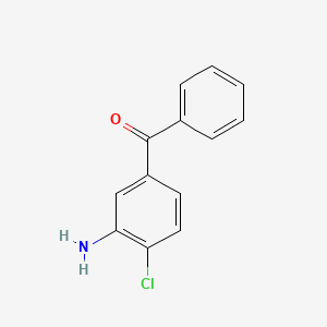 molecular formula C13H10ClNO B8769570 3-Amino-4-chlorobenzophenone CAS No. 62261-38-5