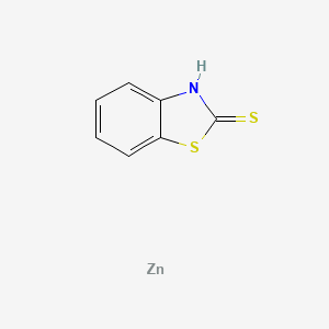 molecular formula C7H5NS2Zn B8769574 Zinc 2-mercaptobenzothiazole 