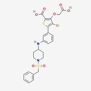 5-(3-{[1-(Benzylsulfonyl)piperidin-4-Yl]amino}phenyl)-4-Bromo-3-(Carboxymethoxy)thiophene-2-Carboxylic Acid