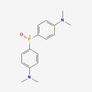 molecular formula C16H20N2OP+ B8769594 Bis(4-dimethylaminophenyl)phosphine oxide CAS No. 84127-06-0