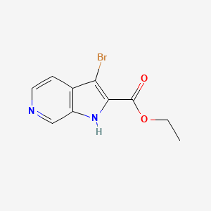 molecular formula C10H9BrN2O2 B8769607 ethyl 3-bromo-1H-pyrrolo[2,3-c]pyridine-2-carboxylate 