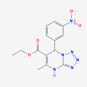 6-Ethoxycarbonyl-5-methyl-7-(3-nitrophenyl)-4,7-dihydrotetrazolo[1,5-a]pyrimidine