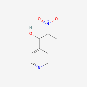 molecular formula C8H10N2O3 B8769690 2-Nitro-1-pyridin-4-yl-propan-1-ol CAS No. 18528-15-9