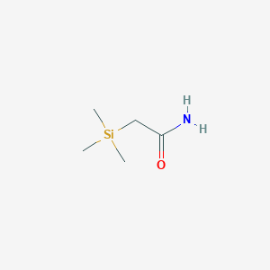 molecular formula C5H13NOSi B8769740 Acetamide, 2-(trimethylsilyl)- CAS No. 53998-44-0