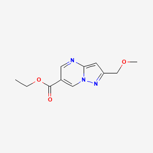 Ethyl 2-(methoxymethyl)pyrazolo[1,5-A]pyrimidine-6-carboxylate