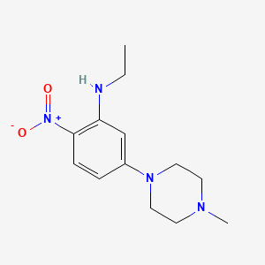N-ethyl-5-(4-methyl-1-piperazinyl)-2-nitroaniline
