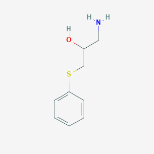 molecular formula C9H13NOS B8769969 1-Amino-2-phenylthio-2-propanol CAS No. 35550-43-7