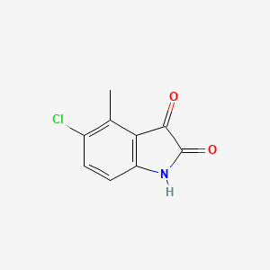molecular formula C9H6ClNO2 B8769997 5-Chloro-4-methylindoline-2,3-dione 