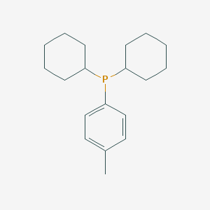 molecular formula C19H29P B008770 Dicyclohexyl-(P-tolyl)-phosphine CAS No. 19966-99-5