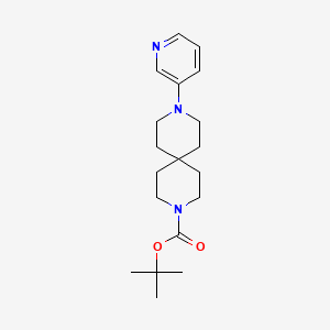 tert-Butyl 9-(pyridin-3-yl)-3,9-diazaspiro[5.5]undecane-3-carboxylate