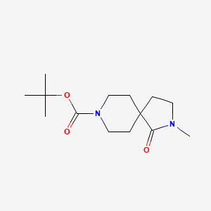 molecular formula C14H24N2O3 B8770010 2,8-Diazaspiro[4.5]decane-8-carboxylic acid, 2-methyl-1-oxo-, 1,1-dimethylethyl ester 