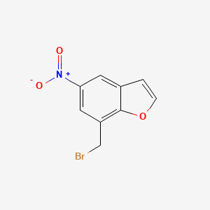 molecular formula C9H6BrNO3 B8770023 7-Bromomethyl-5-nitrobenzofuran CAS No. 856678-94-9