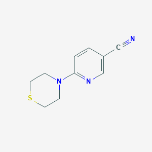 molecular formula C10H11N3S B8770048 6-(Thiomorpholin-4-yl)pyridine-3-carbonitrile 