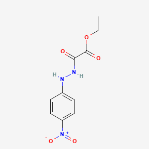 molecular formula C10H11N3O5 B8770075 Ethyl {N-[(4-nitrophenyl)amino]carbamoyl}formate 