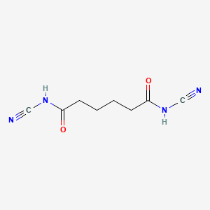 molecular formula C8H10N4O2 B8770111 N,N'-Dicyanoadipamide CAS No. 35430-91-2