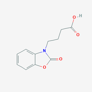molecular formula C11H11NO4 B087702 4-(2-oxo-1,3-benzoxazol-3(2H)-yl)butanoic acid CAS No. 13610-66-7