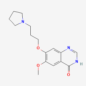 molecular formula C16H21N3O3 B8770272 6-Methoxy-7-(3-pyrrolidin-1-ylpropoxy)-3,4-dihydroquinazolin-4-one CAS No. 199327-75-8