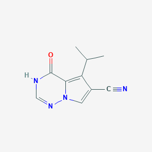 6-cyano-5-(1-methylethyl)pyrrolo[2,1-f][1,2,4]triazin-4(3H)-one
