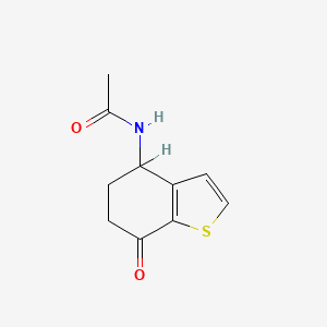Acetamide, N-(4,5,6,7-tetrahydro-7-oxobenzo[b]thien-4-yl)-