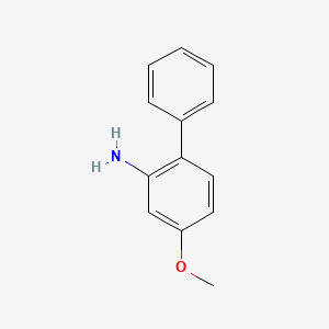 molecular formula C13H13NO B8770422 2-Amino-4-methoxy-biphenyl CAS No. 38088-00-5