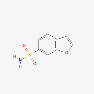 molecular formula C8H7NO3S B8770455 1-Benzofuran-6-sulfonamide CAS No. 702693-71-8