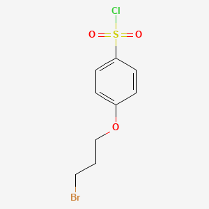 molecular formula C9H10BrClO3S B8770461 4-(3-Bromopropoxy)benzenesulfonyl chloride 