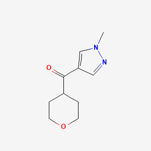 molecular formula C10H14N2O2 B8770469 (1-methyl-1H-pyrazol-4-yl)(tetrahydro-2H-pyran-4-yl)methanone 