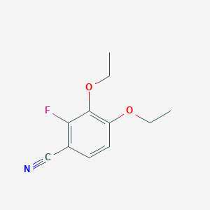 molecular formula C11H12FNO2 B8770476 3,4-Diethoxy-2-fluorobenzonitrile 