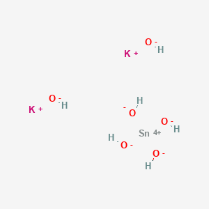 molecular formula H6K2O6Sn B087705 Dipotassium tin hexahydroxide CAS No. 12027-61-1