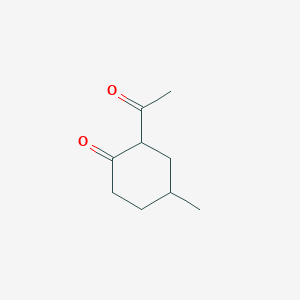 molecular formula C9H14O2 B8770505 2-Acetyl-4-methyl-cyclohexanone 