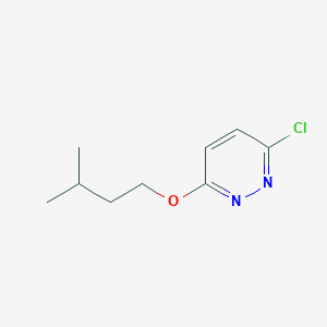 molecular formula C9H13ClN2O B8770517 3-Chloro-6-(3-methylbutoxy)pyridazine CAS No. 17321-19-6