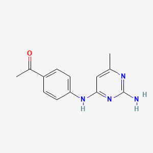 B8770599 Ethanone, 1-[4-[(2-amino-6-methyl-4-pyrimidinyl)amino]phenyl]- CAS No. 131554-47-7