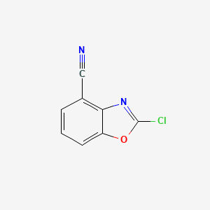 molecular formula C8H3ClN2O B8770611 2-Chlorobenzo[d]oxazole-4-carbonitrile CAS No. 1372188-34-5