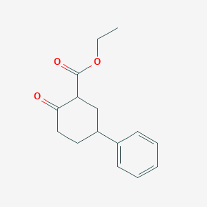 molecular formula C15H18O3 B8770676 Ethyl 2-oxo-5-phenylcyclohexane-1-carboxylate CAS No. 13658-19-0