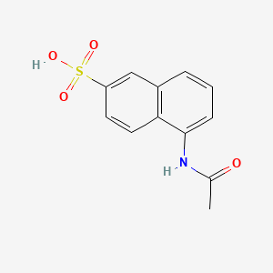 molecular formula C12H11NO4S B8770716 5-acetamidonaphthalene-2-sulfonic acid CAS No. 6272-21-5
