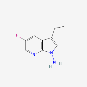 1H-Pyrrolo[2,3-b]pyridin-1-amine, 3-ethyl-5-fluoro-