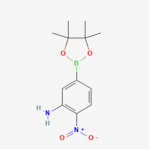 2-Nitro-5-(4,4,5,5-tetramethyl-1,3,2-dioxaborolan-2-yl)aniline