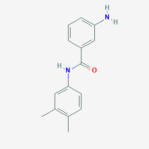 molecular formula C15H16N2O B008771 3-amino-N-(3,4-dimethylphenyl)benzamide CAS No. 102630-89-7