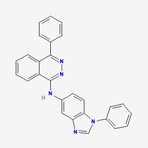 4-phenyl-N-(1-phenyl-1H-benzimidazol-5-yl)phthalazin-1-amine