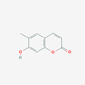 molecular formula C10H8O3 B8771012 7-Hydroxy-6-methyl-2H-1-benzopyran-2-one CAS No. 53811-56-6