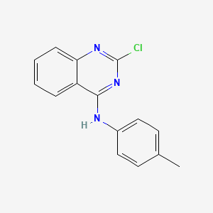 molecular formula C15H12ClN3 B8771019 2-Chloro-N-(4-methylphenyl)quinazolin-4-amine CAS No. 827030-39-7