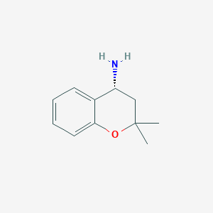 molecular formula C11H15NO B8771090 (R)-2,2-dimethylchroman-4-amine 